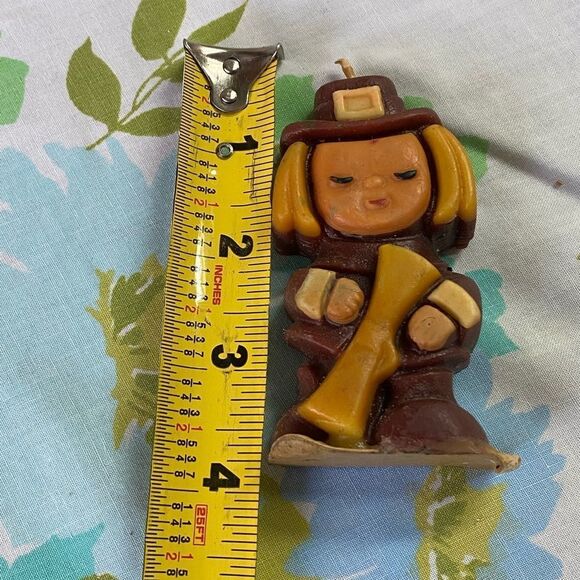 Vintage Pilgrim Pair Thanksgiving Candles, W&F Manufacturing - Picture 8 of 9